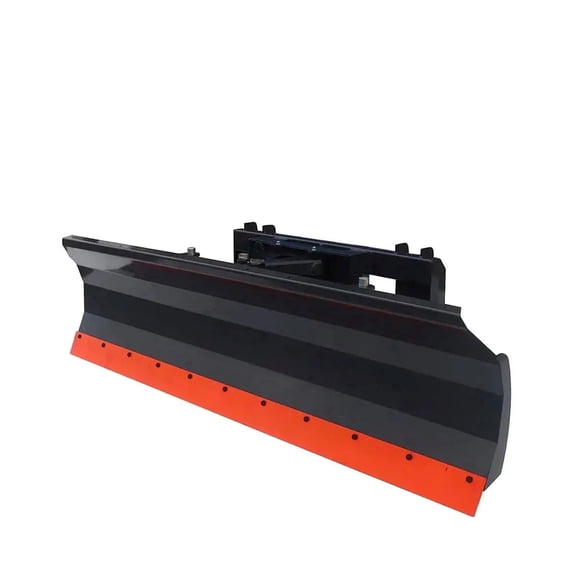 94" Skid Steer Dozer Blade/Snow Plow Pusher, 30 Left & Right, Bolt-On Cutting Edge, Adjustable Skid Shoes, Universal Quick Mount, TMG-DB94