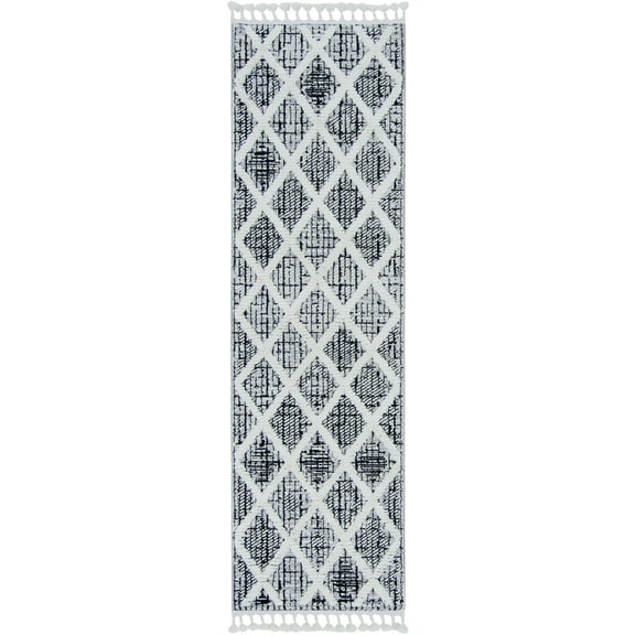 94" X 130" Charcoal Polyester Rug