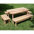 thumbnail image 1 of 94 in. L x 32 in. W Cedar Family Dining Set, 1 of 1