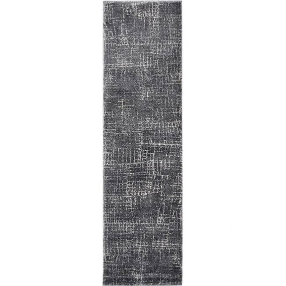 94 x 118 in. Grey Polypropylene Rug