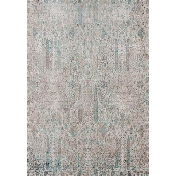 94" x 126" x 0.2" Natural Polyester Oversize Rug