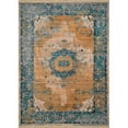 thumbnail image 1 of 94" x 126" x 0.24" Aqua Polyester Oversize Rug, 1 of 2