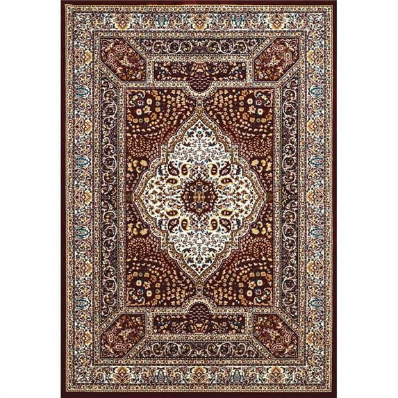 94" x 126" x 0.39" Ruby Polyester Oversize Rug