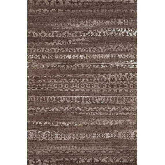 94" x 126" x 0.43" Taupe Polypropylene/Polyester Oversize Rug