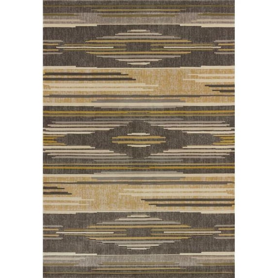 94" x 126" Grey Polypropylene Oversize Rug