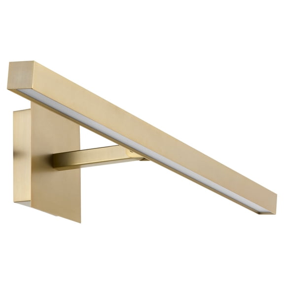 940-30-80-Quorum Lighting-12W 1 LED Picture Light- Inches Tall and 30 Inches Wide-Aged Brass Finish