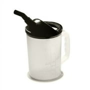 Funnel King 94026 Heavy-Duty 87 oz. Graduated Measuring Container w/ 4" Black Spout