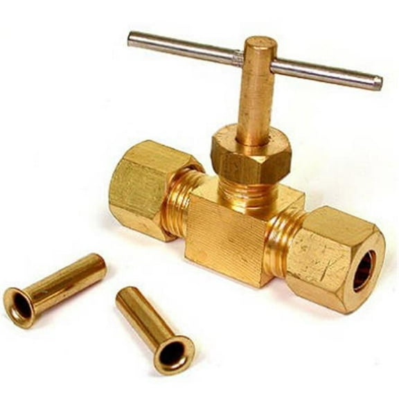 9406 0.25 x 0.25 in. Straight MPT In Line Water Shutoff Valve