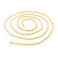 thumbnail image 1 of 941129G 36 in. Gold Plated Sterling Silver Diamond Cut Gold Pebbles Necklace, 1 of 1
