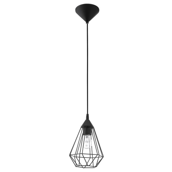 94187A-Eglo Lighting-Tarbes - 6 Inch 1 Light Geometric Pendant -Traditional Installation