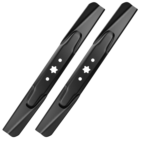 2-Pack 942-04308 Lawn Mower Blades, 42" Deck Mulching Blades 6-Star Center Hole for Cub Cadet ZT1 XT1 LT42, Troy Bilt Bronco Pony, Craftsman, Replace 942-04308A 942-04312