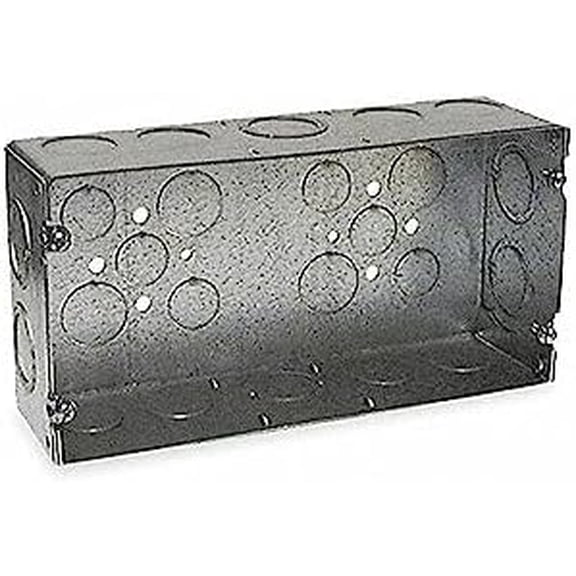 942 (3) Gang 2-1/2-Inch Deep Welded Gang Electrical Box with (8) 3/4-Inch, (6) Concentric 1/2-Inch and 3/4-Inch Knockouts$$Tools & Hardware Other