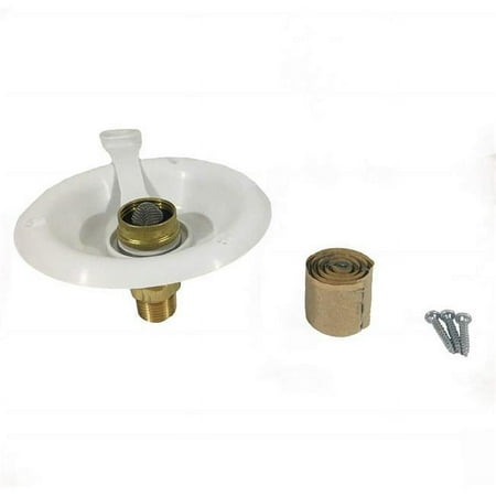 94218 City Water Dish with Brass CV Key, Polar White