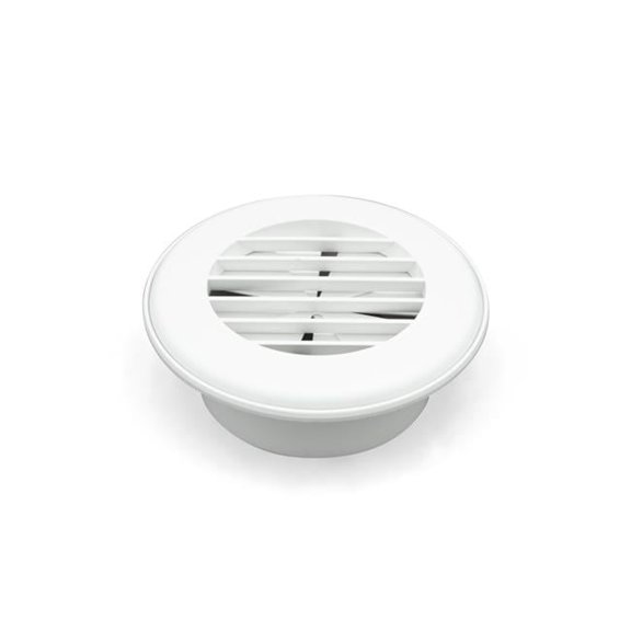 94267 4 in. Heat Vent with Damper, Polar White