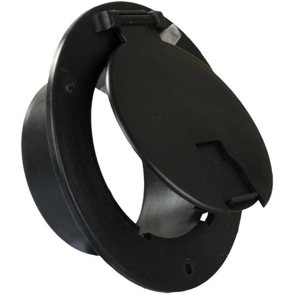 94332 Deluxe Round Electric Hatch without Back, Black