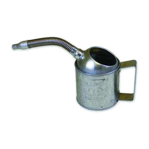 94484 Funnel King 1 quart Measure Can with Flex Spout, Galvanized, Heavy Duty