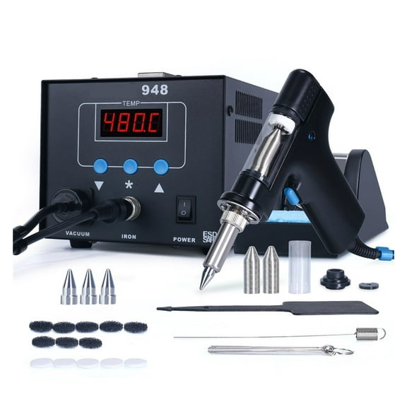 948 Desoldering Station 90W Suction Tin Gun Electric Vacuum Solder Sucker Gun For IC Chips In-Line Pins Repair ,High Temperature Resistant