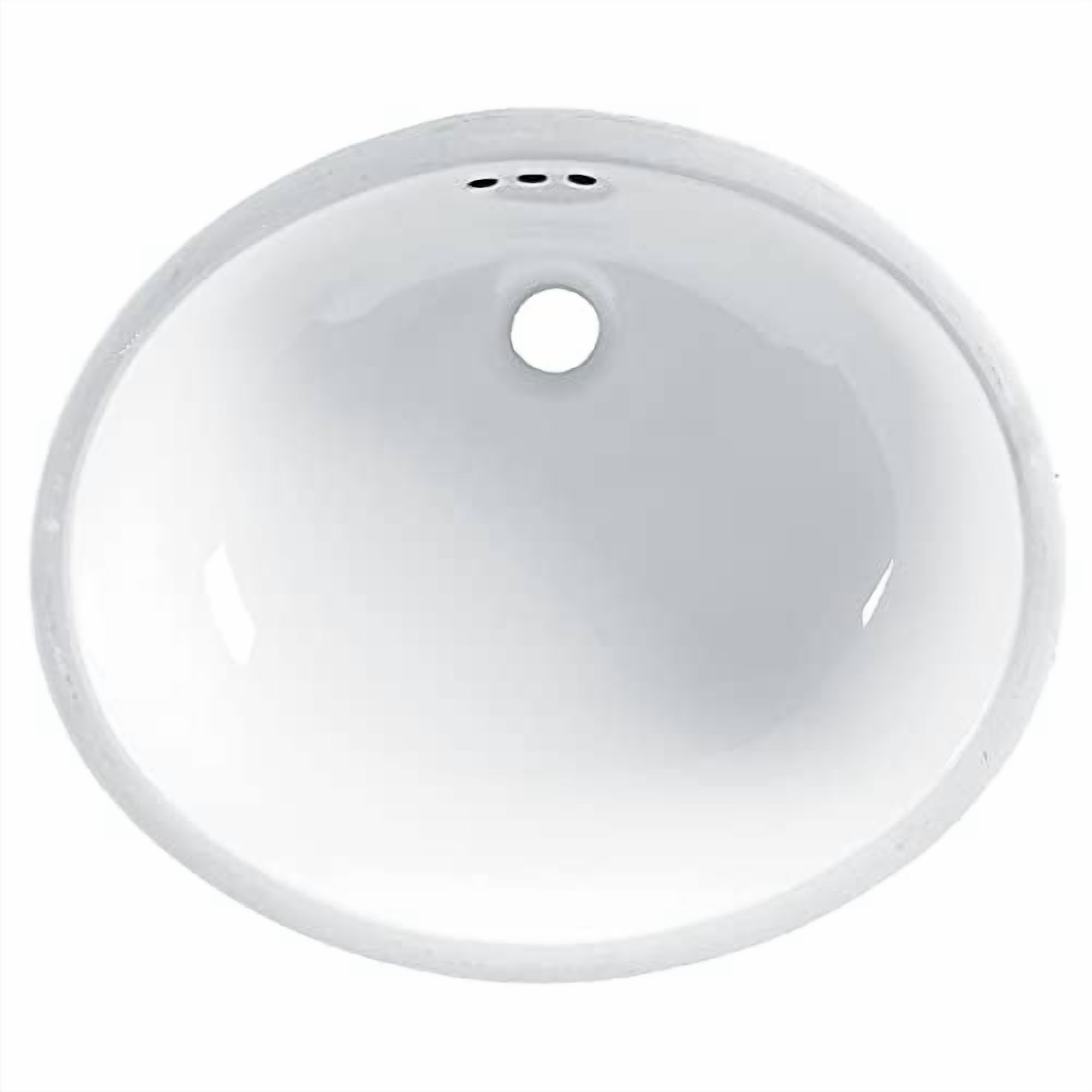9482000.020 Ovalyn Undermount Bathroom Sink with Unglazed Rim and Rear ...