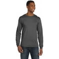 thumbnail image 1 of 949 Anvil Adult Lightweight Long-Sleeve T-Shirt Charcoal S, 1 of 3