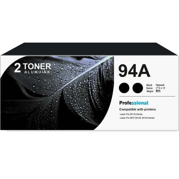 94A CF294A Toner Cartridge Black 2-Pack Compatible for HP 94A CF294A Toner Cartridges for Laser Pro M118, MFP M148, MFP M149 Series Printer
