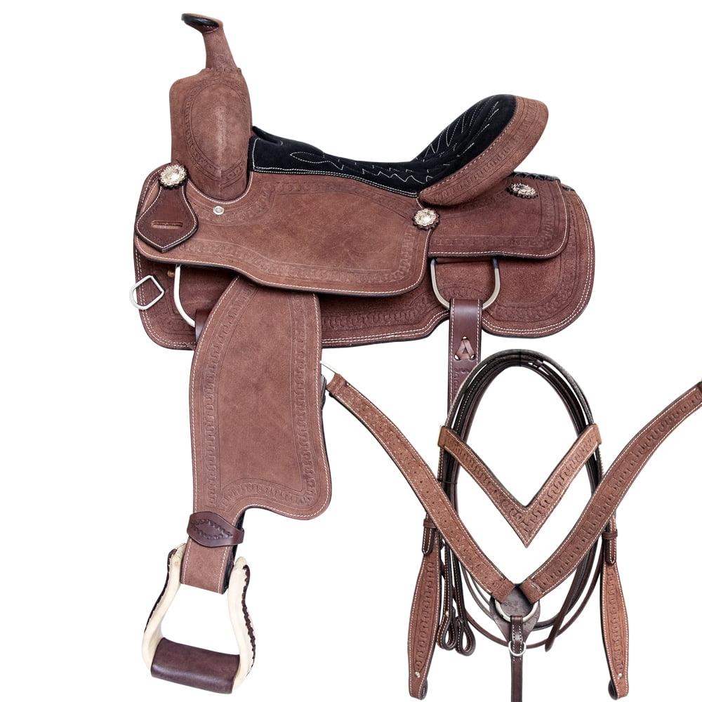 Ss Tack 94SS 17 In Comfytack Western Horse Saddle American Leather Trail Roping ...