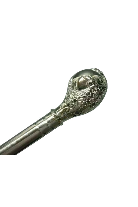 94cm Silver Eagle's Claw Style Stainless Steel Walking Cane for Men & Women