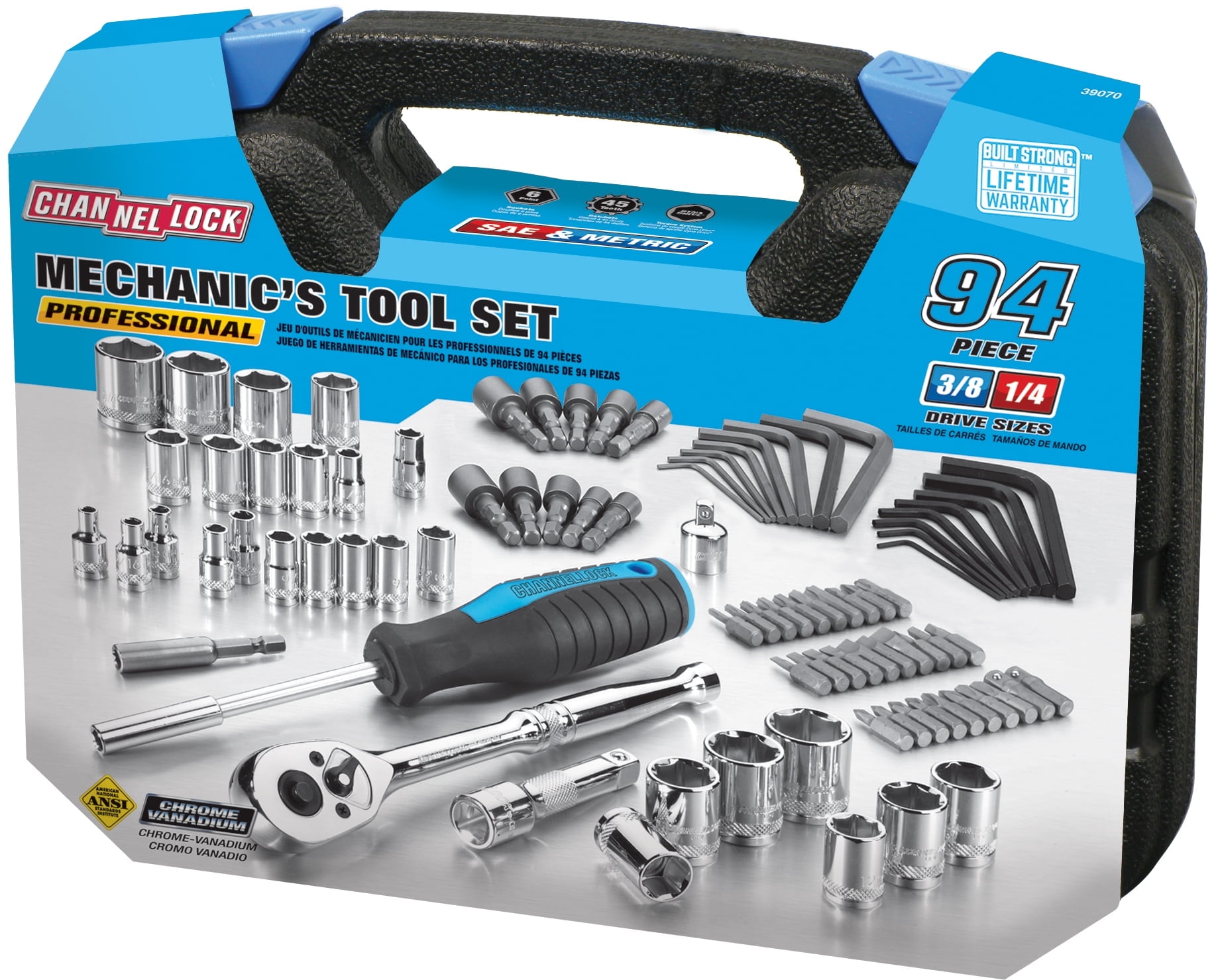 CHANNELLOCK 94pc Mechanic's Tool Set