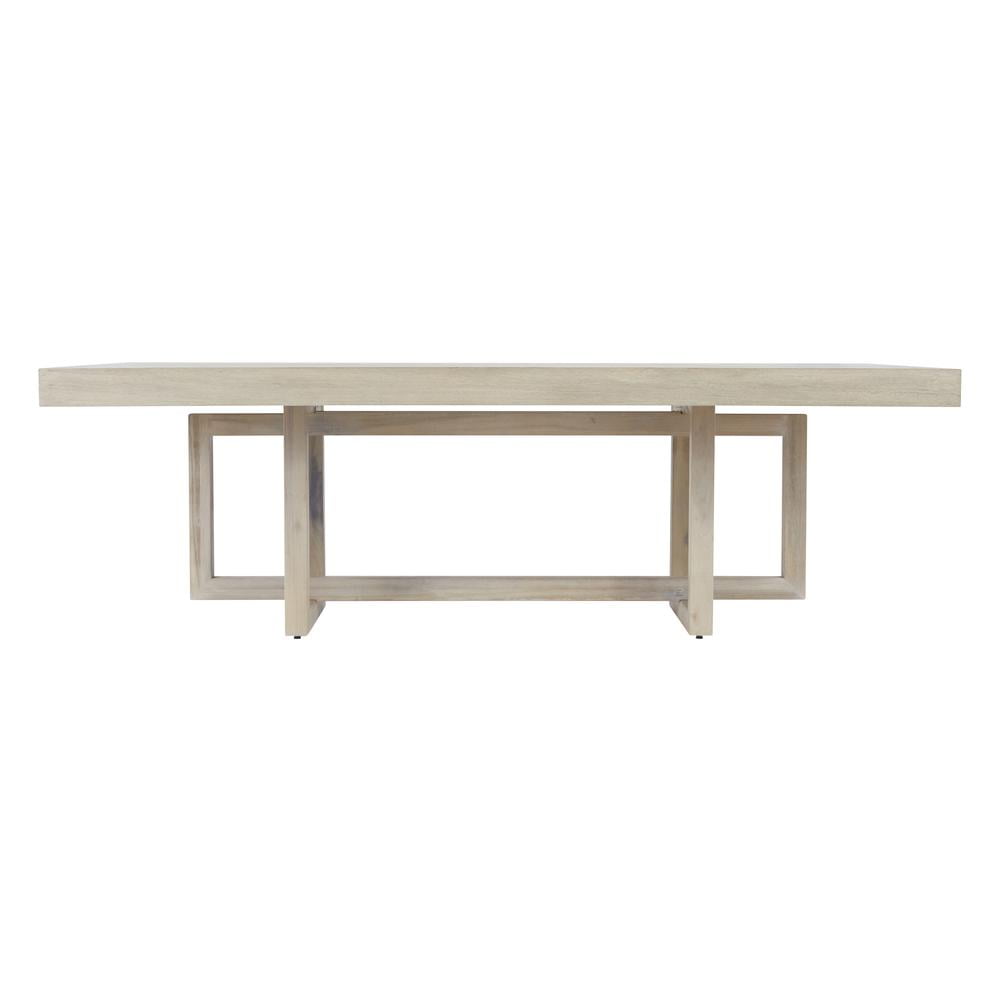 94x47" Contemporary Wood Dining Table in Barley Natural