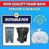 95-100 Gallon Clear Trash Bags Heavy Duty | 25 Bags | Extra Large 96 Gallon Trash Bags Large Clear Can Liners, Large 90 Gal, 95 Gal, 96 Gal,100 Gallon Heavy Duty Trash Can Liners