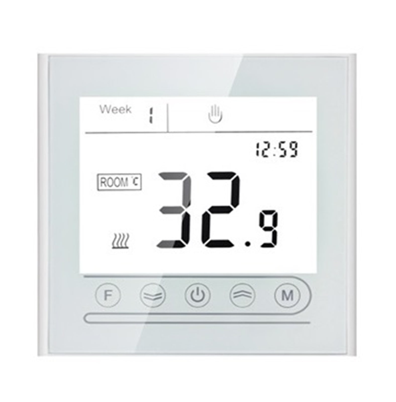 95~240V Smart Intelligent Thermostat, Room Electric Water Gas Boiler Floor Heating Temperature Controller ,Temperature calibrating