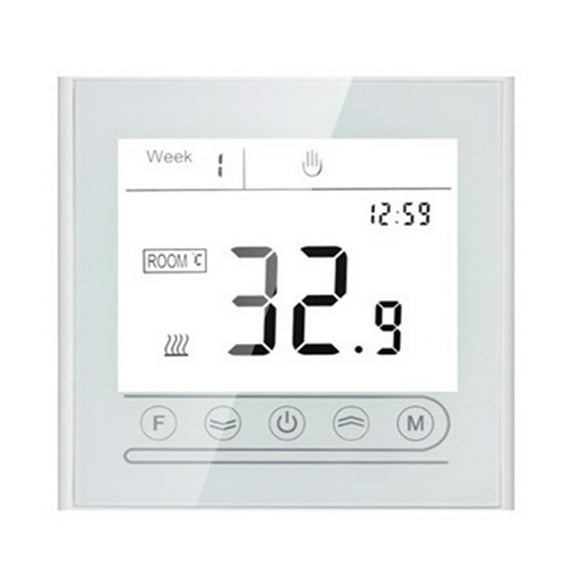 95~240V Smart Intelligent Thermostat, Room Electric Water Gas Boiler Floor Heating Temperature Controller ,Temperature calibrating