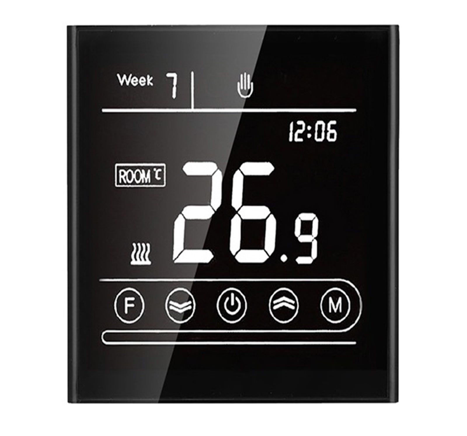 95~240V Smart Intelligent Thermostat, Room Electric Water Gas Boiler Floor Heating Temperature Controller ,Temperature calibrating