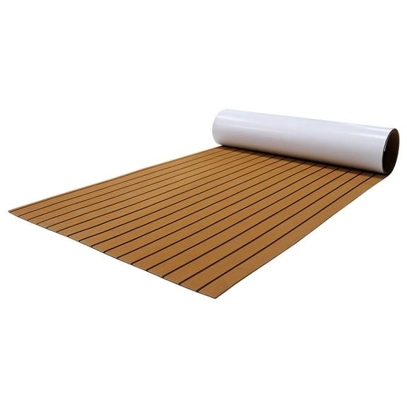 95*24inch EVA Foam Boat Marine Yacht Boat Deluxe Flooring Mat Faux Teak Decking Sheet Pad