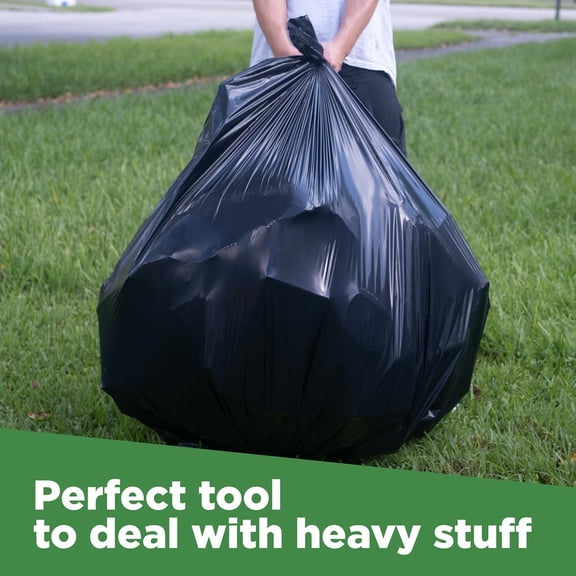 95-96 Gallon Trash Bags Heavy Duty, Black Garbage Bags (50 COUNT) Extra Large 90, 95, 96, 100 Gallon Can Liners