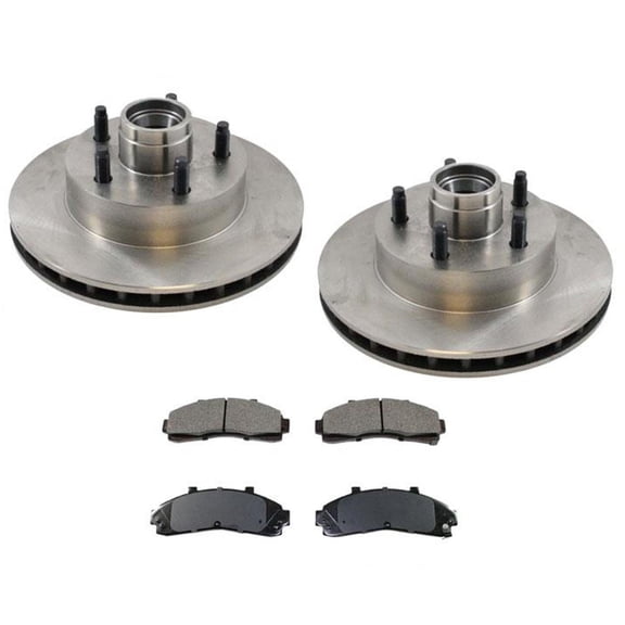 95-97 Ranger Rear Wheel Drive Brake Rotors & Ceramic Pads Rear ABS Only CHECK