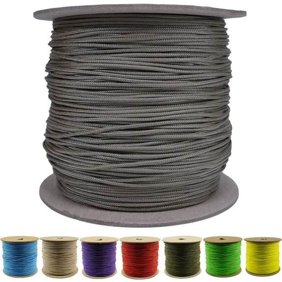 95 Cord Tensile Strength - Tan - 1000 Foot Spool - Type 1 Thin Durable Strong Rope for Outdoor Survival Camping Hiking Lanyards Jewelry Necklace Bracelet Making