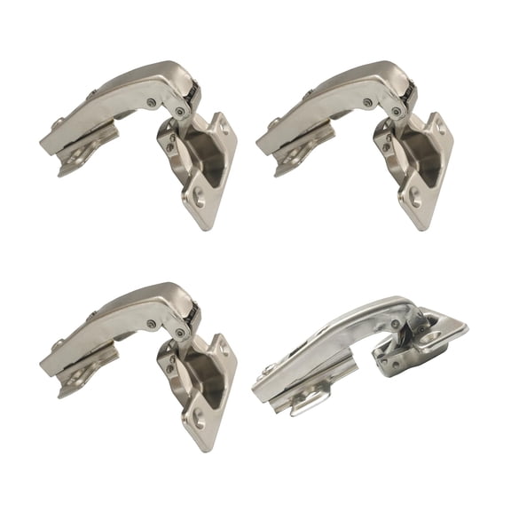 95 Deg Inset Blind Corner Hinge Ø 35 mm Without Damper for Cabinet Door Stud Hinges for Cupboard Wardrobe Doors Pack of 4