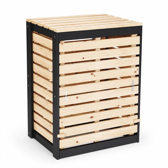 95 Gallon Canada Cedar Wood Compost Bin, Outdoor Composter, Natural