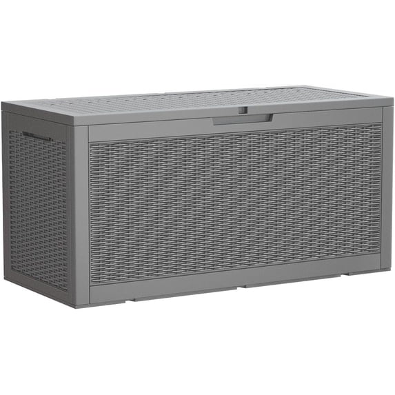 95 Gallon Deck Box Large Outdoor Storage Box, and Lockable for Outdoor ...