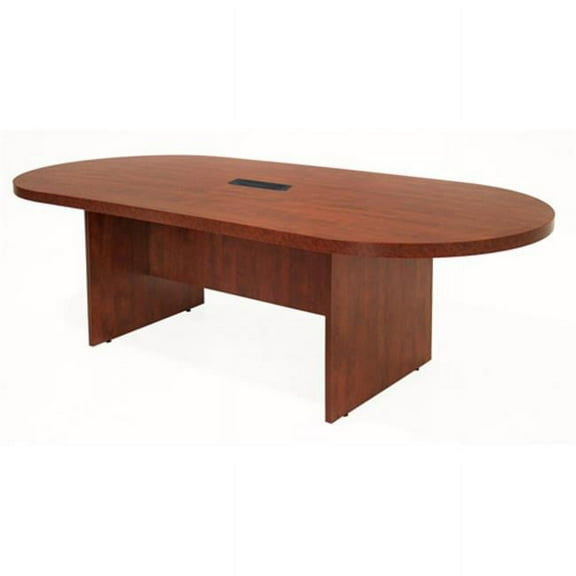 95 In. Race Track Conference Table & Power Data Grommet - Mahogany
