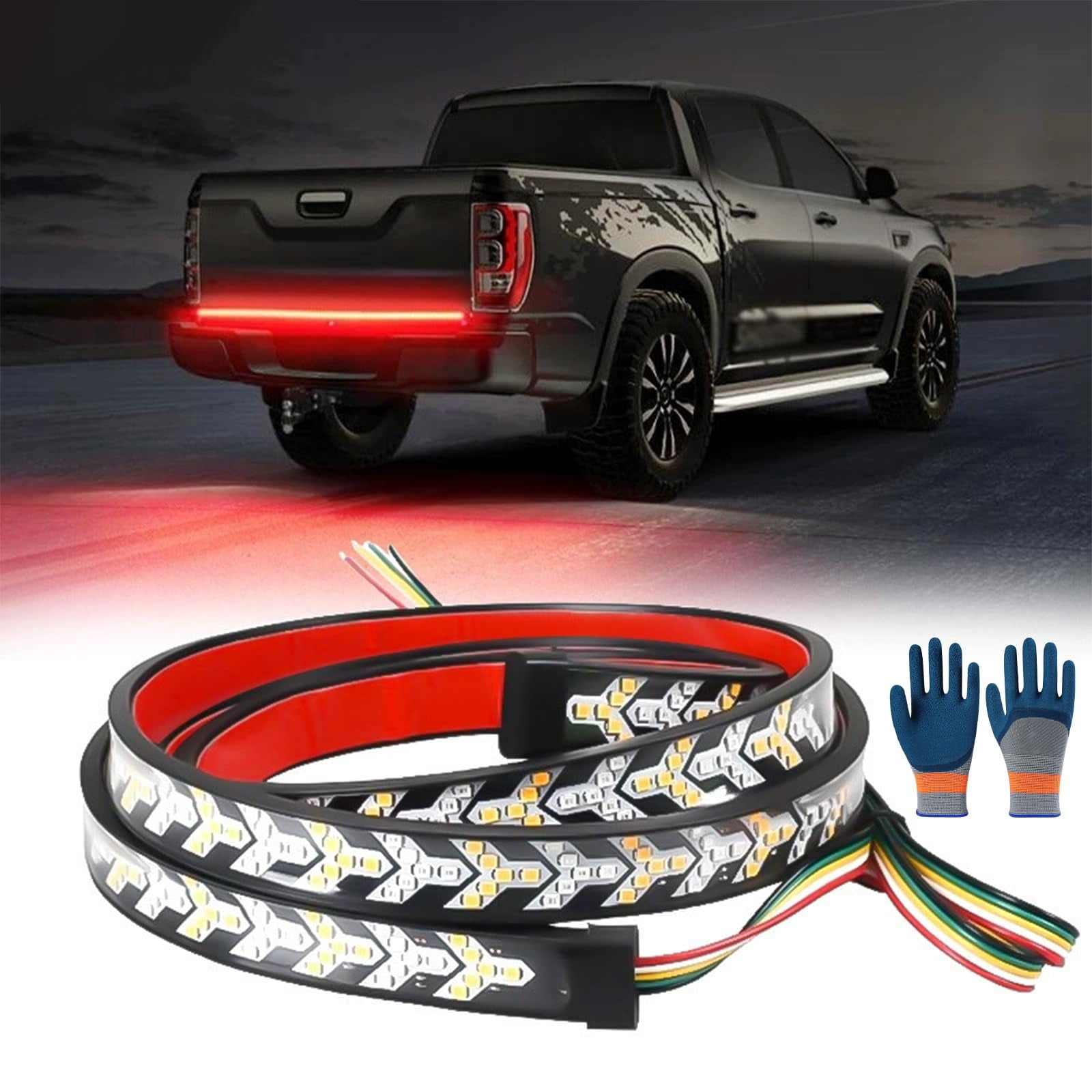 95-Inch LED Tailgate Light Bar for Trucks & Trailers - Flexible ...