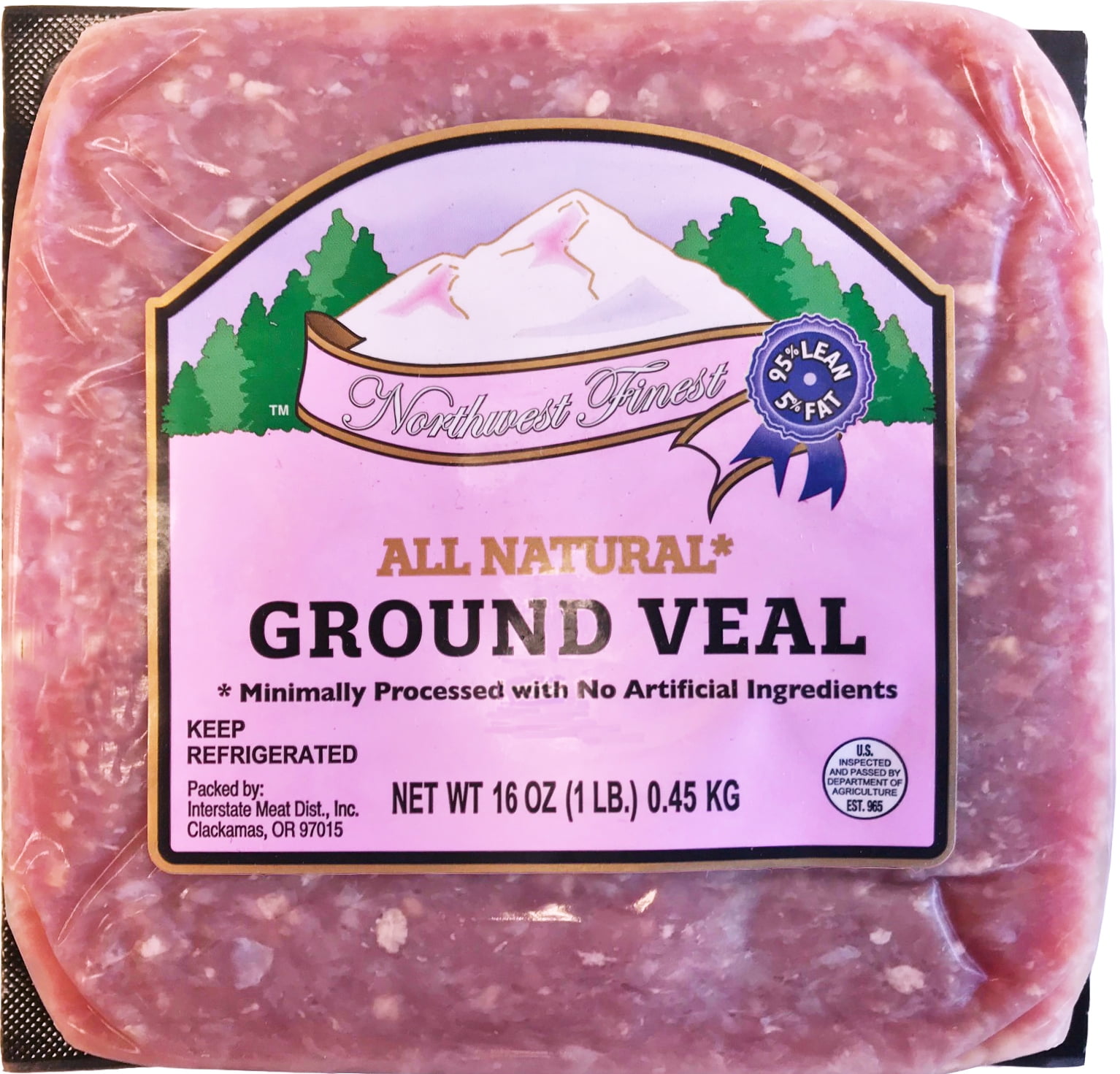 95 Lean/5 Fat, Ground Veal, 1 lb