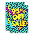 thumbnail image 1 of 95 Percent Off Sale (24" X 36") Vinyl Decal Only (Pack of 2) |Sign|Sticker|Poster, 1 of 4