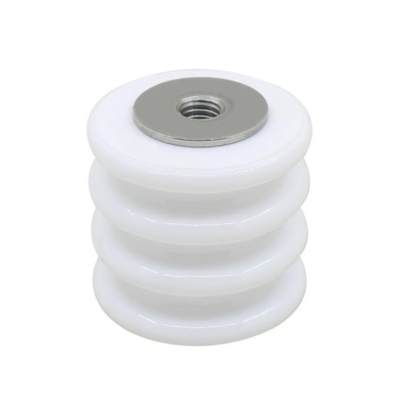 95 Porcelain insulating column 40X40 Porcelain Insulator Stainless steel ceramic column High Voltage porcelain column