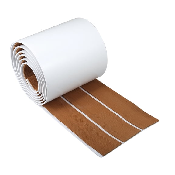 95"x7" EVA Decking Sheet Mat Non-Slip for Boat Yacht Marine Deck Pad RV Car Trunk Flooring Carpet Brown White