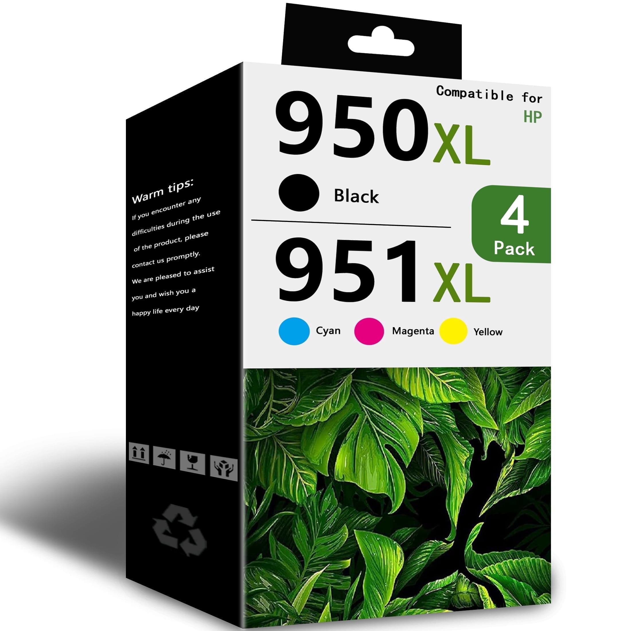 950 951 Ink Cartridge Compatible for 950XL 951XL Ink Cartridge for OfficeJet 271dw 276dw Printer (BK/C/M/Y)