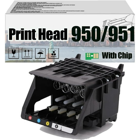 950 951 Print Head, Compatible for HP Officejet Pro 8100 8600 8610 8620 8615 8616 8625 8630 8640 8660 Printers —— High Print Volume with Chip