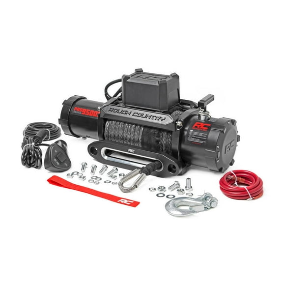 9500lb Pro Series Electr ic Winch Synthetic Rope