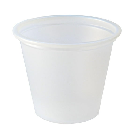 9505192 Translucent 1 Ounce Plastic Portion Cup - 2500 / CS00 / CS