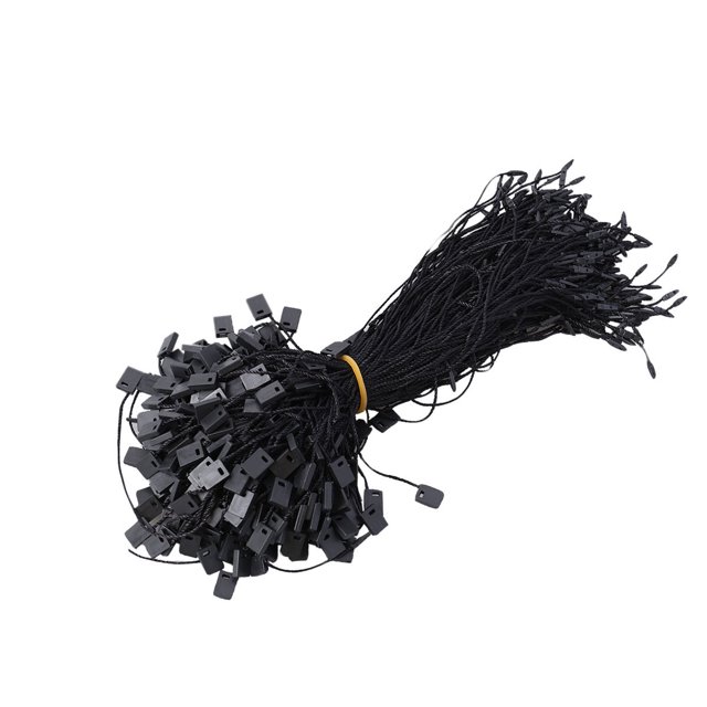 950PCS Black Tag String Nylon String Snap Lock Pin Loop Fastener Hook